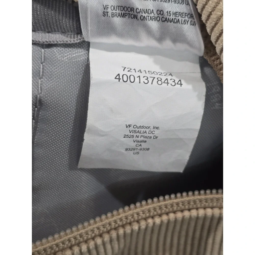 Jansport Corduroy Backpack Tan Brown 90s Style Cross Town Plus Remix SOA85VJ